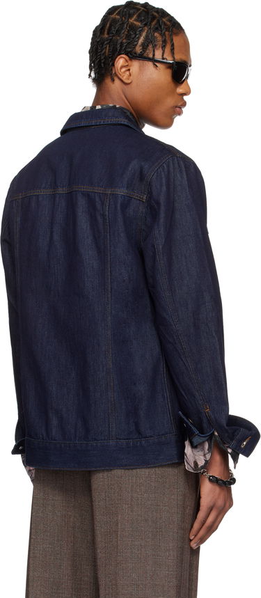 Jacka Dries Van Noten Dries Van Noten Paneled Denim Jacket Blå | 251-020503-1552, 2