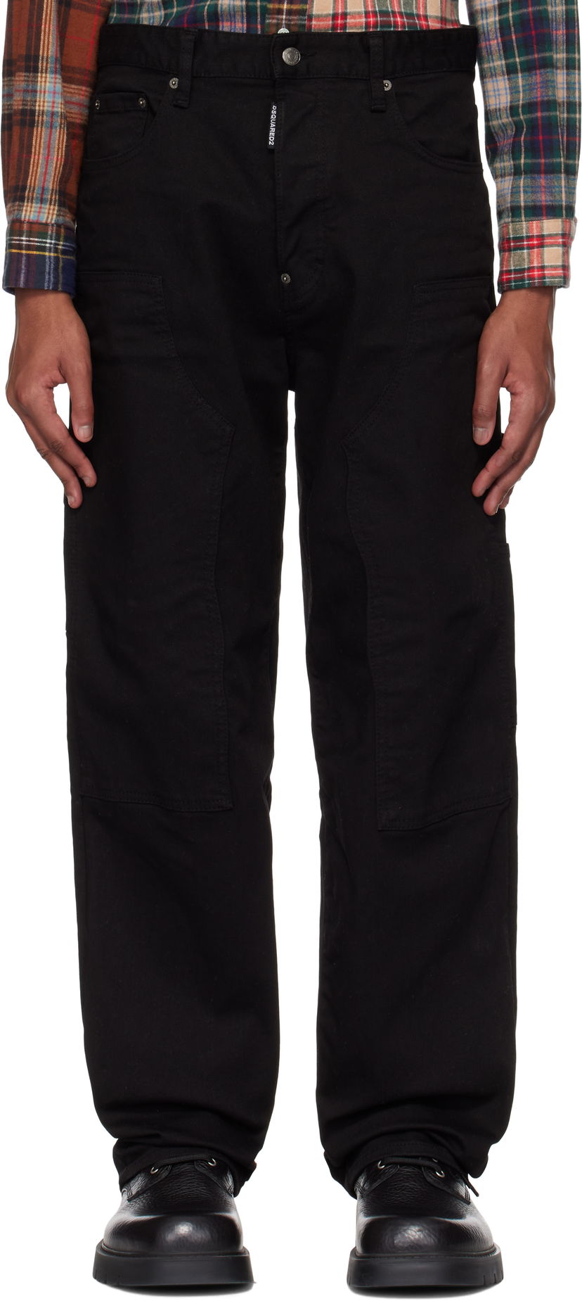 Jeans DSQUARED2 Dsquared2 'Black Bull' Loose Carpenter Jeans Svart | S74LB1673_S39781