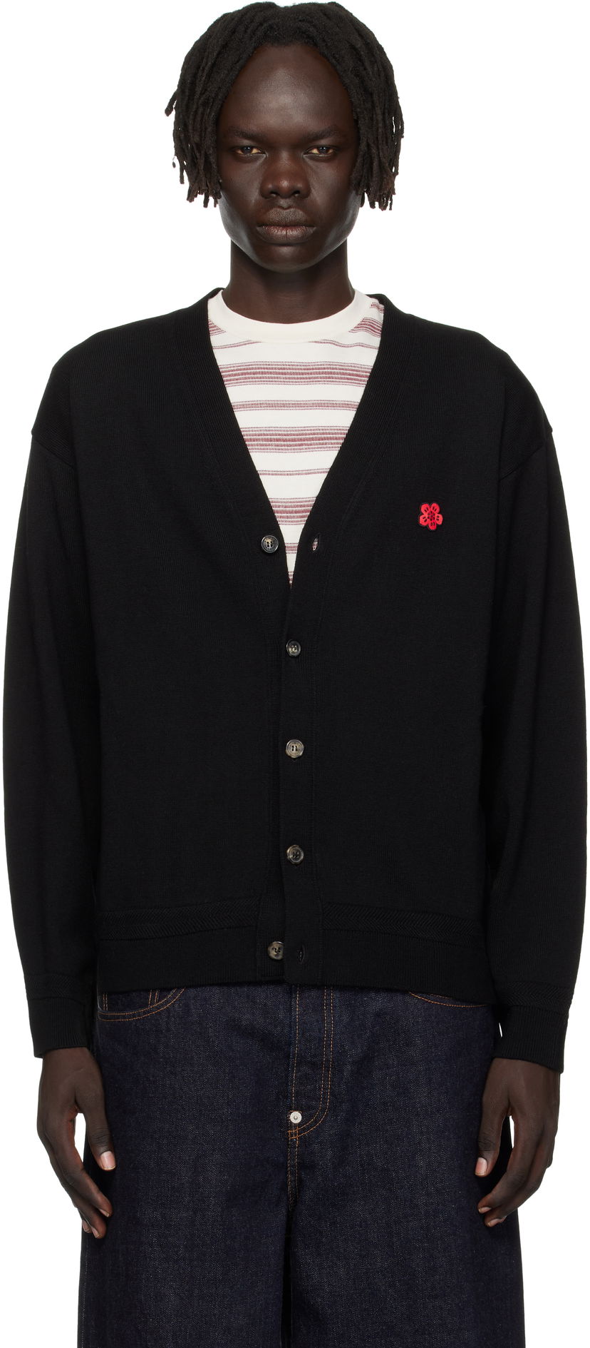 Sweater KENZO Kenzo Paris 'Boke Flower' Cardigan Svart | FF65CA7593LB