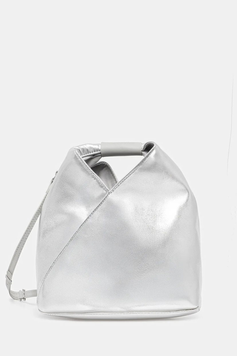 Handväska Maison Margiela MM6 Maison Margiela Metallic Crossbody Bag Metallisk | SB6WD0026.P8496.T9002