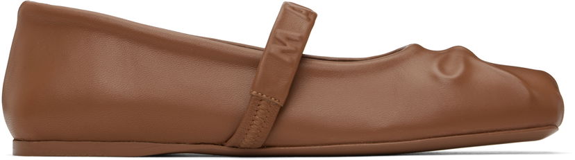 Sneakers och skor Marni Marni Mary Jane Ballerina Flats Brun | MJMS007700 P3628