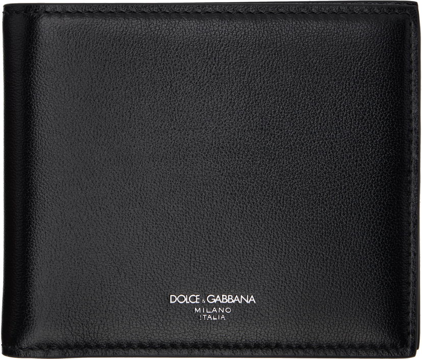 Plånbok Dolce & Gabbana Dolce&Gabbana Calfskin Bifold Wallet Svart | BP1321AV956