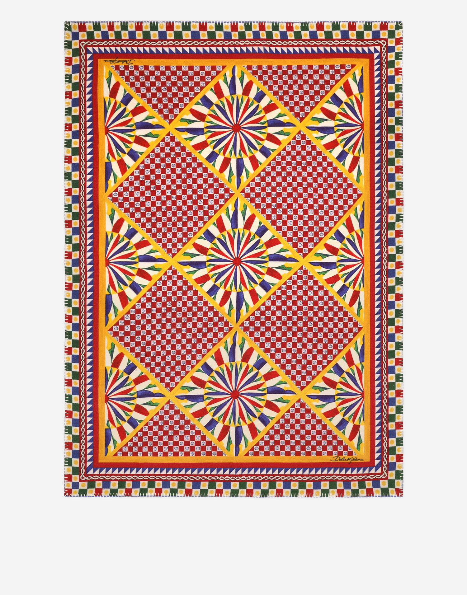 Heminredning Dolce & Gabbana Dolce & Gabbana Silk And Wool Blanket - Plaid Flerfärgad | TCE012TCAB6UC072, 0