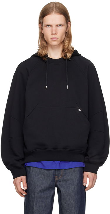 Sweatshirt Helmut Lang Apex Zip Hoodie With Kangaroo Pocket Svart | O06HM502, 0