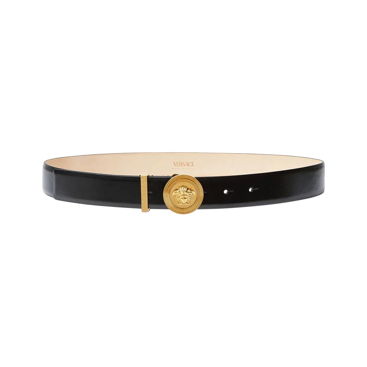 Bälten Versace Versace Medusa Head Leather Belt Svart | 1004009 DV3T 1B00V, 1