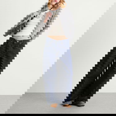 T-shirt Levi's Women's Horseshoe Raglan T-Shirt Vit | 003R2-0005, 4