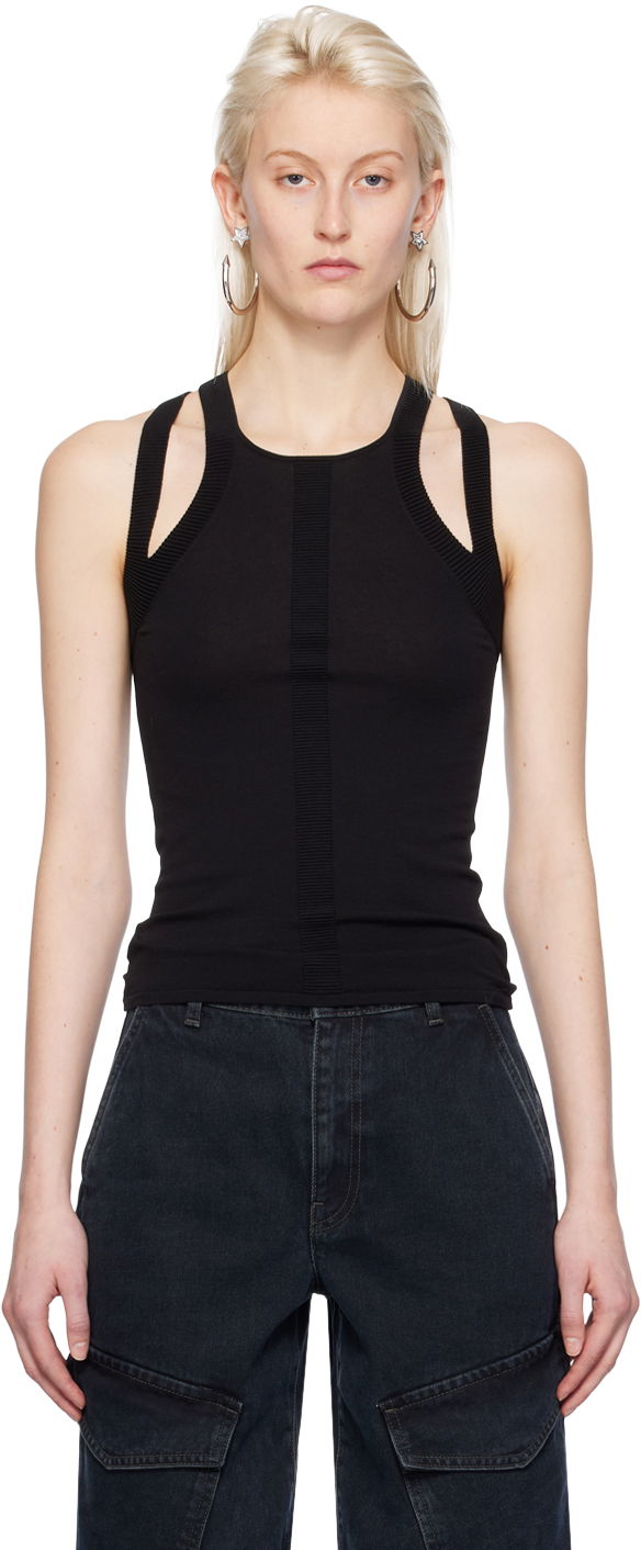 Linne Dion Lee Sculpt Muscle Tank Top Svart | C7247PS24