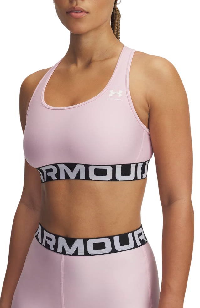 Behå Under Armour Under Armour UA HG Mid Branded Sports Bra Rosa | 1383544-647, 0
