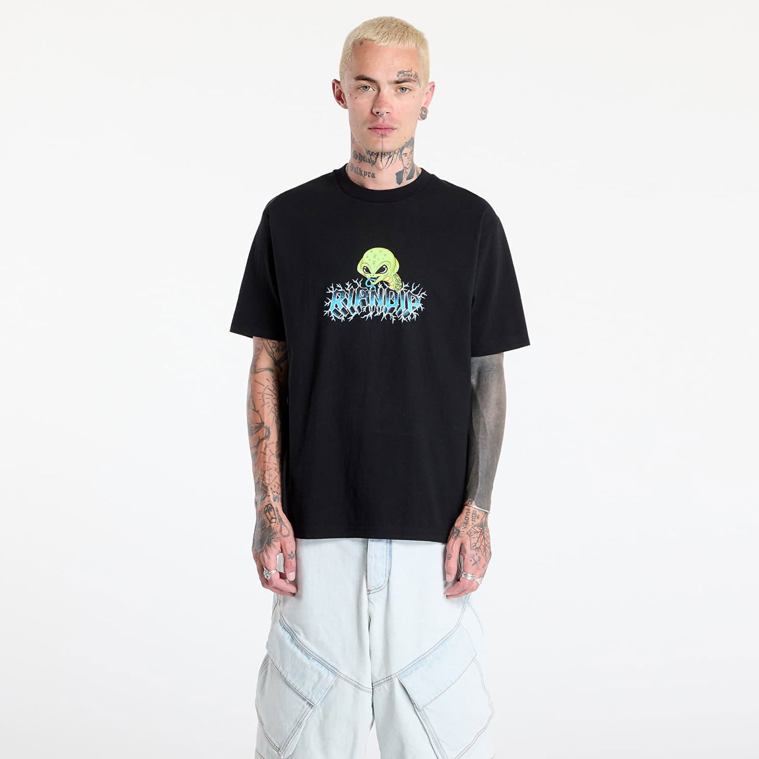 T-shirt RIPNDIP RIPNDIP Alien Electric Tee Svart | RNDSUM25135, 0