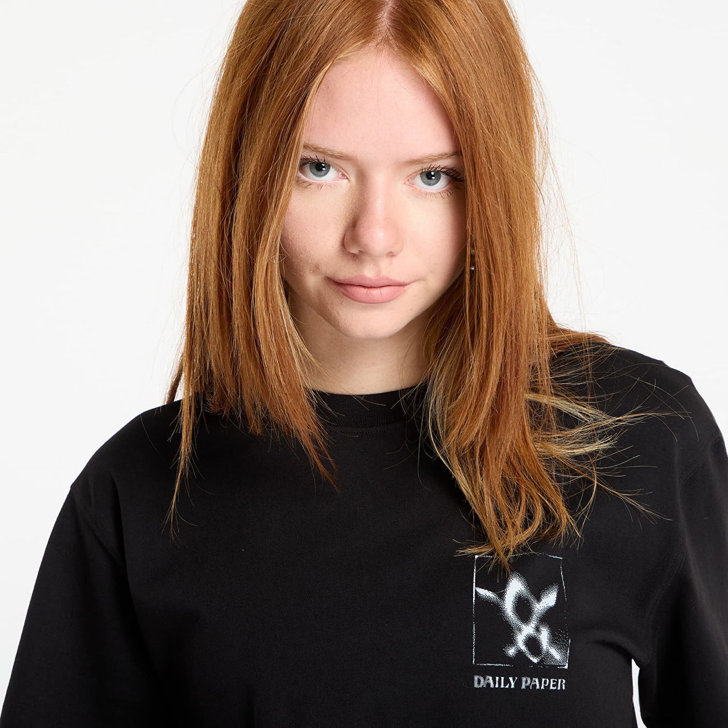 T-shirt DAILY PAPER Daily Paper Shadow Grid Short Sleeve T-Shirt Svart | 2521099, 1