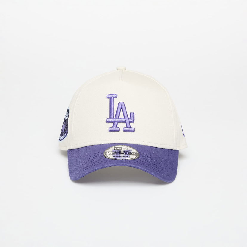 Keps New Era A-Frame Trucker Cap Los Angeles Dodgers Patch Beige | 60595239