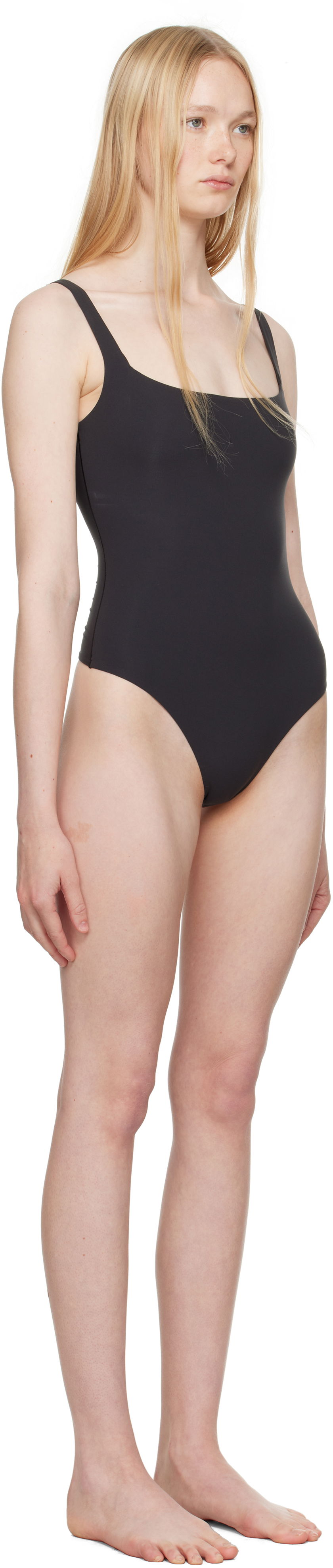 Kropp SKIMS SKIMS Fits Everybody Square Neck Bodysuit Svart | BD-THG-9224, 1