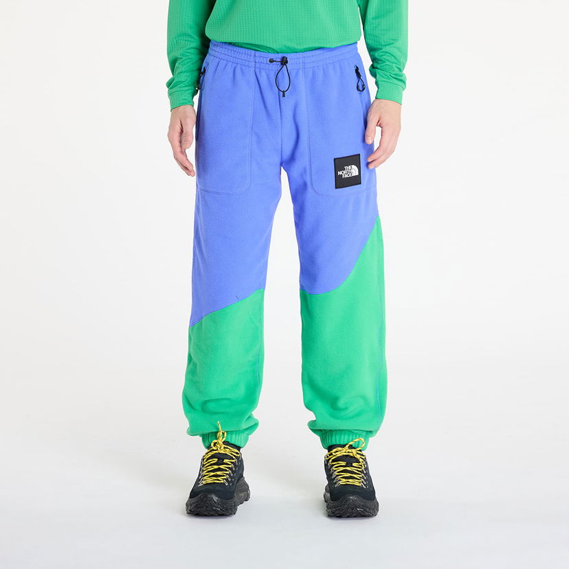 Träningsbyxor The North Face Yinka Ilori x Fleece Pant Solar Blue/ Optic Emerald Grön | NF0A89GG0IG1