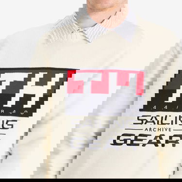 Sweater Tommy Hilfiger Tommy Jeans Men's Sailing Crewneck Knit Sweater Vit | MN0MN00017YBI, 5