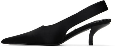 Sneakers och skor TOTEME Classic Satin Slingback Heels Svart | 251-WAS0205-FB0401, 2
