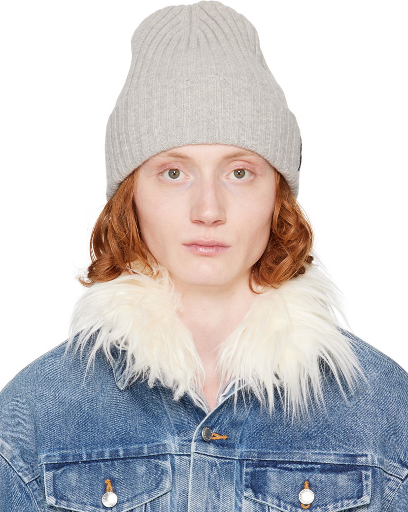 Mössa Alexander Wang Alexander Wang Ribbed Beanie Grå | 1KC1259091