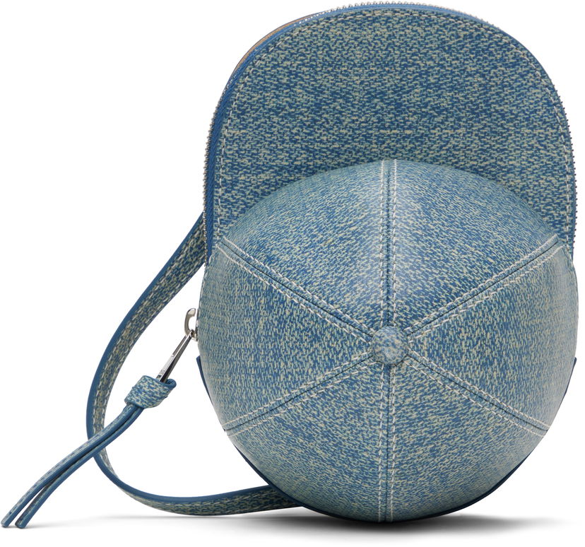 Axelväska JW Anderson JW Anderson Medium Cap Leather Crossbody Bag Blå | HB0230-LA0362