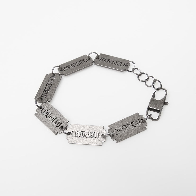 Armband Wasted Paris Wasted U Sharp Razor Blade Bracelet Grå | WP_000312