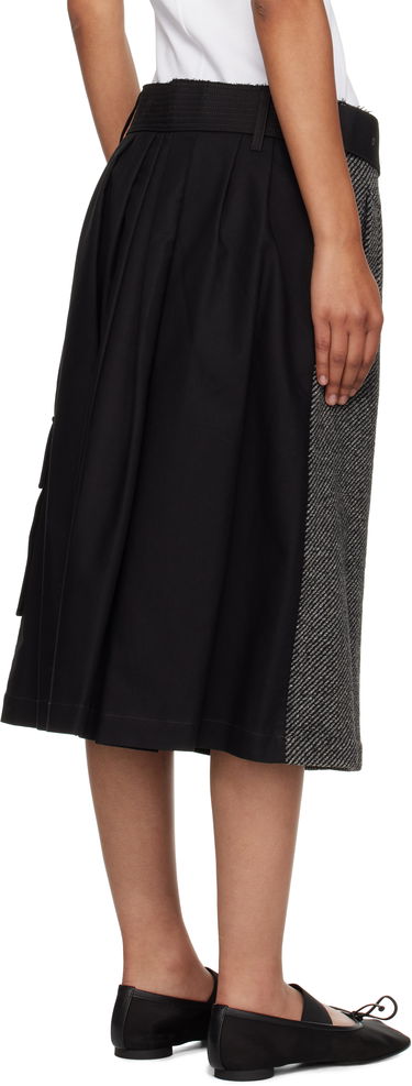 Kjol Andersson Bell Andersson Bell Whitney Trench Pleated Midi Skirt Svart | apa848w, 2