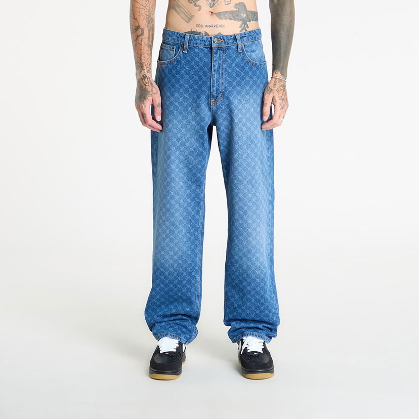 Jeans DAILY PAPER Daily Paper Amba Monogram Jeans Blå | 2411167