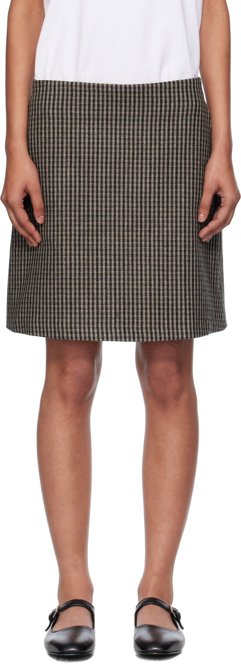 Kjol A.P.C. A.P.C. Adelma Gingham Mini Skirt Flerfärgad | WOASP-F06456