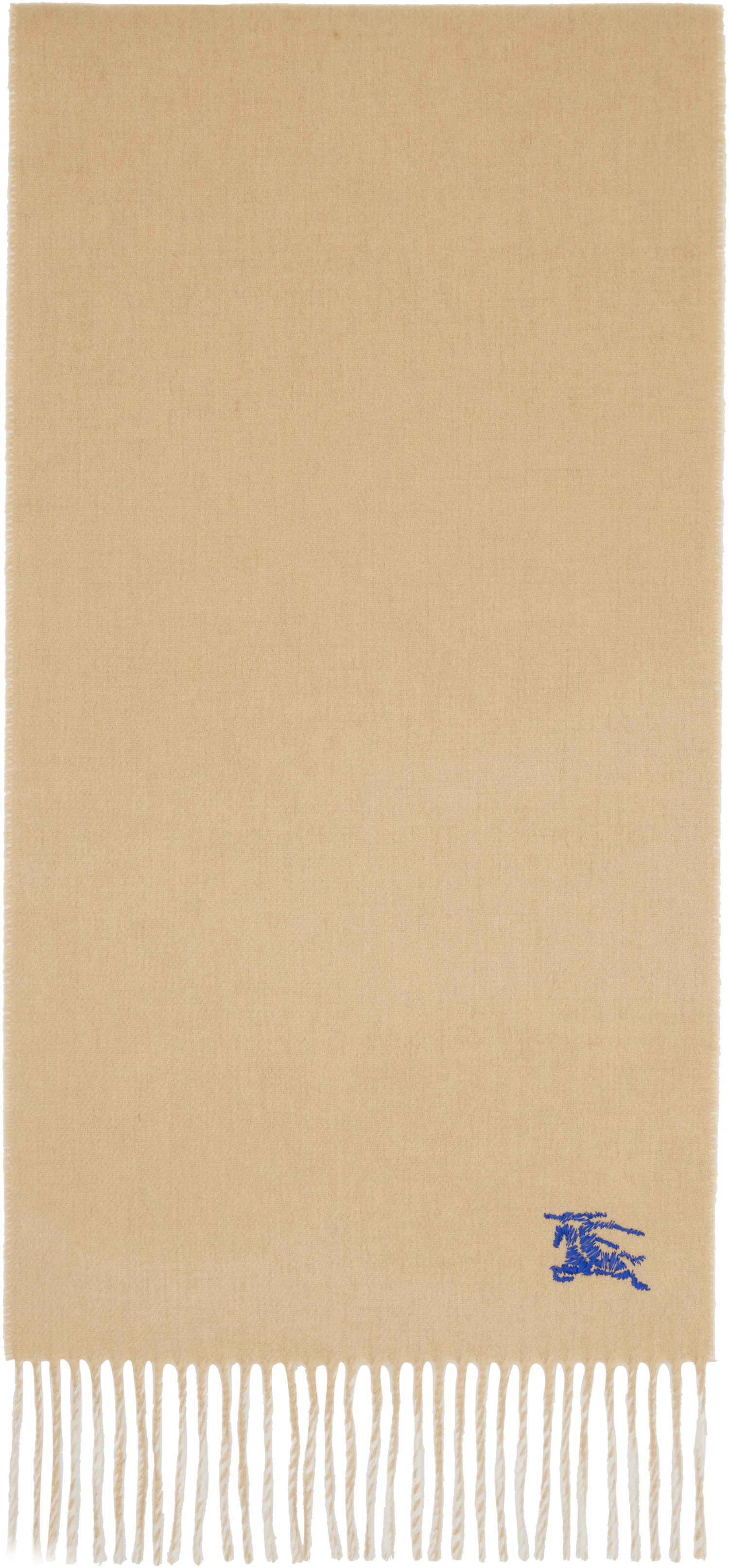 Halsduk Burberry Burberry Cashmere Scarf with Fringes Beige | 8110020, 0