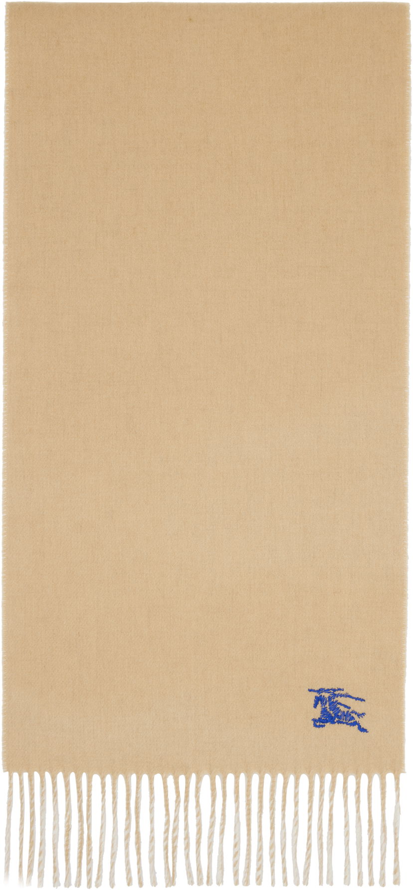 Halsduk Burberry Burberry Cashmere Scarf with Fringes Beige | 8110020