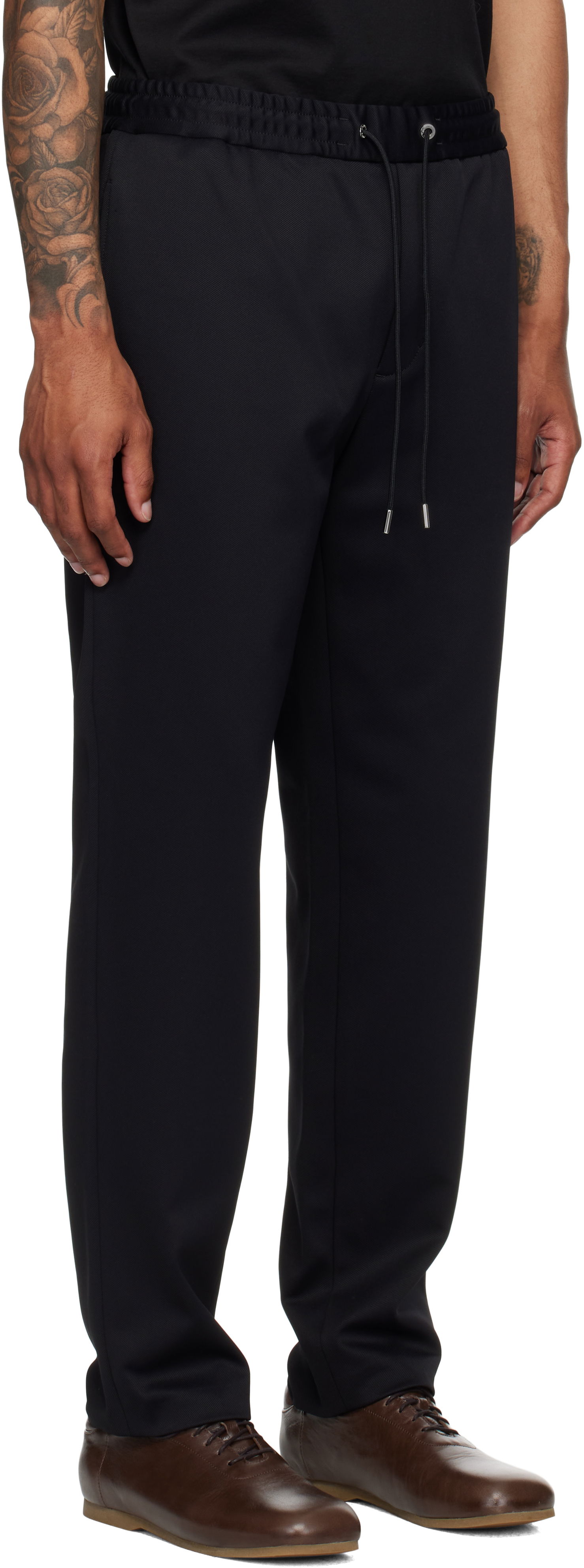 Byxor Moncler Moncler Logo Jogging Trousers Svart | K20912A0002289ALO, 1