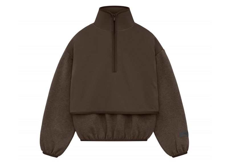 Sweatshirt Fear of God Fear of God Essentials Core Collection Kids Fleece Mockneck Pullover Brun | 785SU246262K