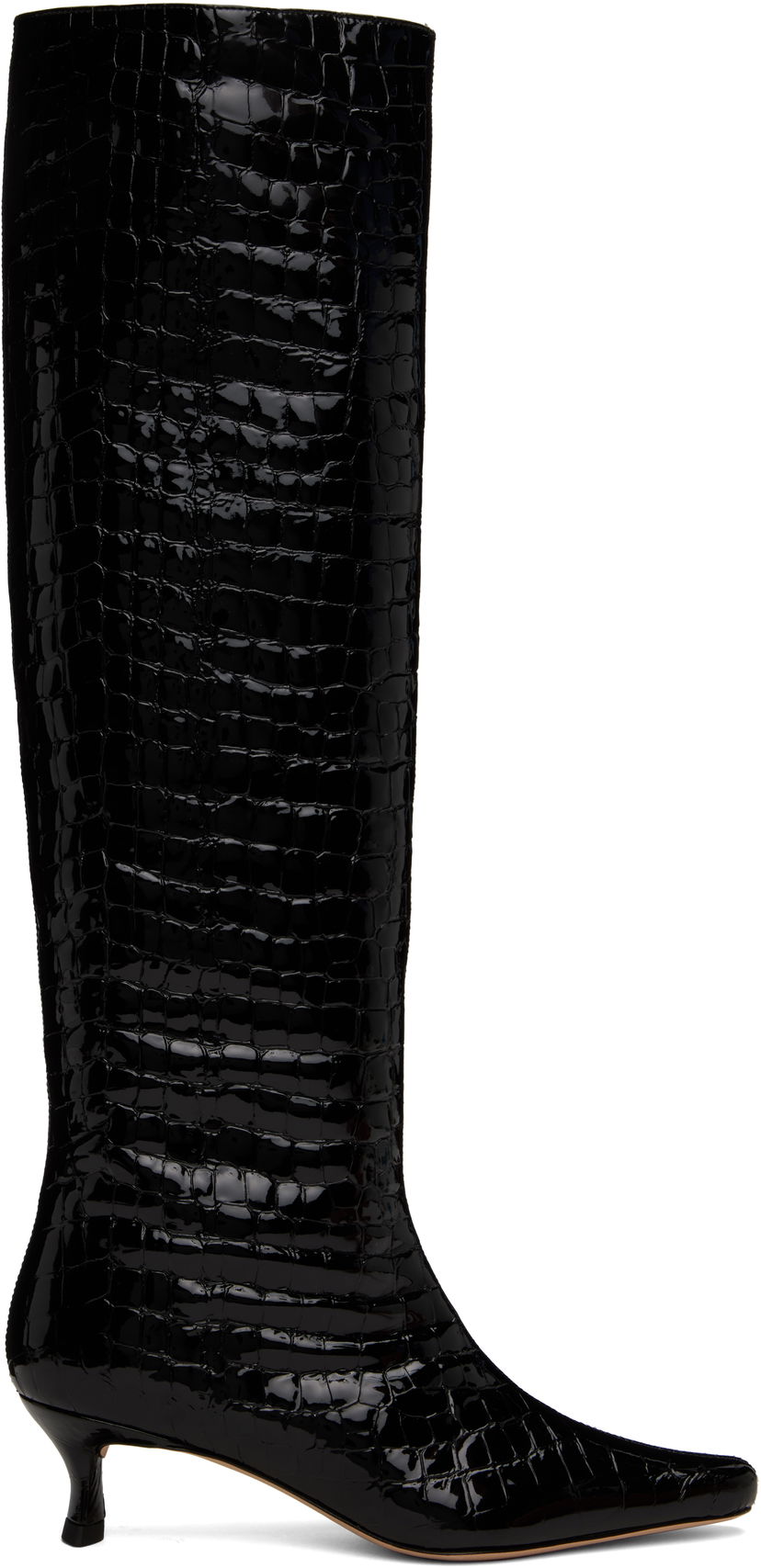 Sneakers och skor BY FAR BY FAR Stevie 42 Tall Kitten Heel Boots Svart | MWFBO066CL033BK001PL