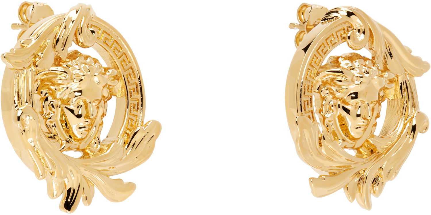 Örhängen Versace Versace Medusa Barocco Earrings Metallisk | 1019023_1A00620_3J000, 1