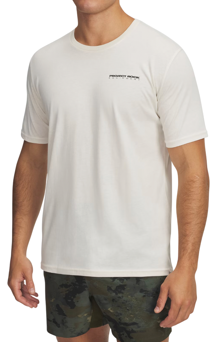 T-shirt Under Armour Project Rock Equipment Short-Sleeve T-Shirt Beige | 6005047-279
