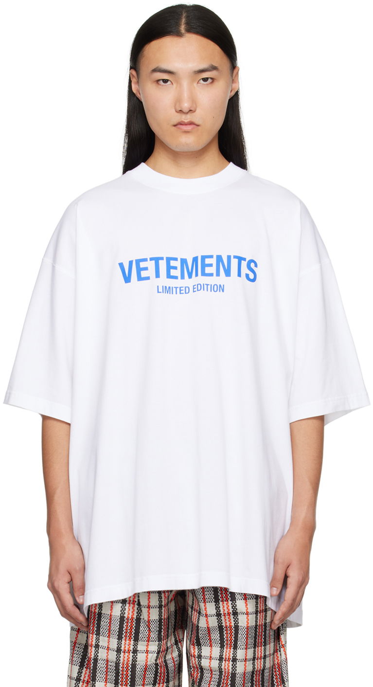 T-shirt VETEMENTS 'Limited Edition' T-Shirt Vit | UE64TR800W
