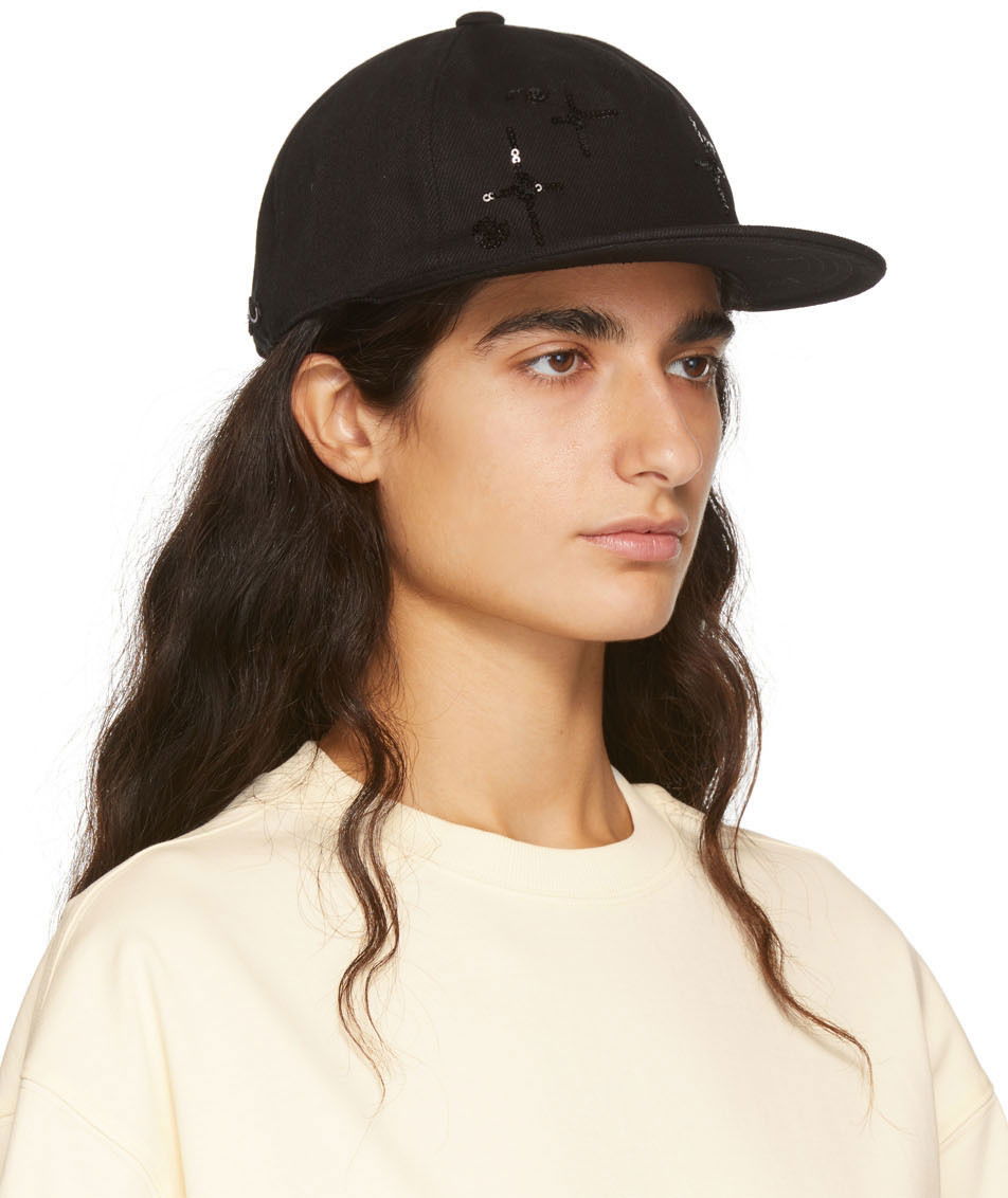 Keps We11done Sequin Baseball Cap Svart | WD-AH1-22-404-U-BK, 1