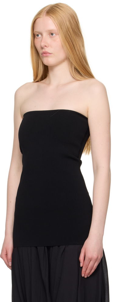 Linne TOTEME TOTEME Compact Knit Tube Top Svart | 253-WRT0575-YA0187, 3