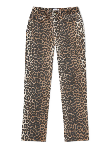 Jeans GANNI Leopard Print Flare Jeans Flerfärgad | J1059-943
