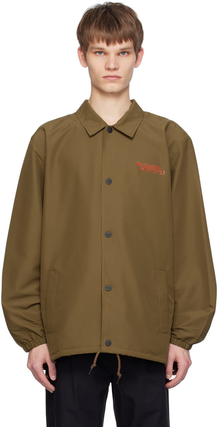 Vindjacka Carhartt WIP Embroidered Logo Coach Jacket Brun | I032974