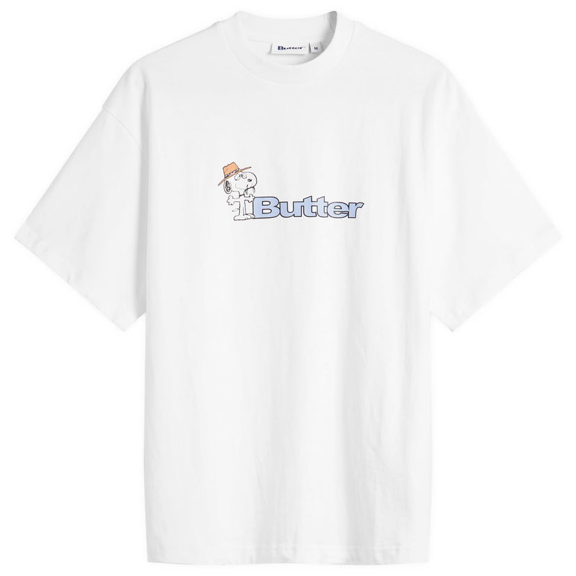 T-shirt Butter Goods Peanuts Spike Logo Relaxed Fit T-Shirt Vit | BGBP240302-WHT