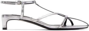 Sneakers och skor Jil Sander Jil Sander Cage Low Heel Sandals Metallisk | J15WP0129_P4836, 0