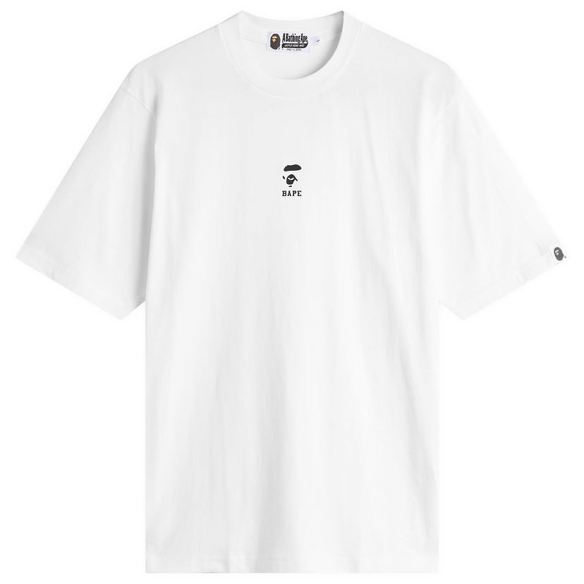 T-shirt BAPE Ape Face Shrunk T-Shirt Vit | 001CSL801309M-WHT