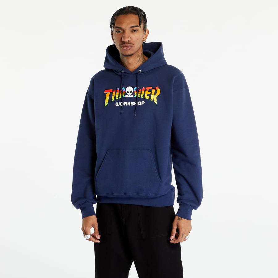 Sweatshirt Thrasher AWS Spectrum Hoodie Mörkblå | 145283, 0