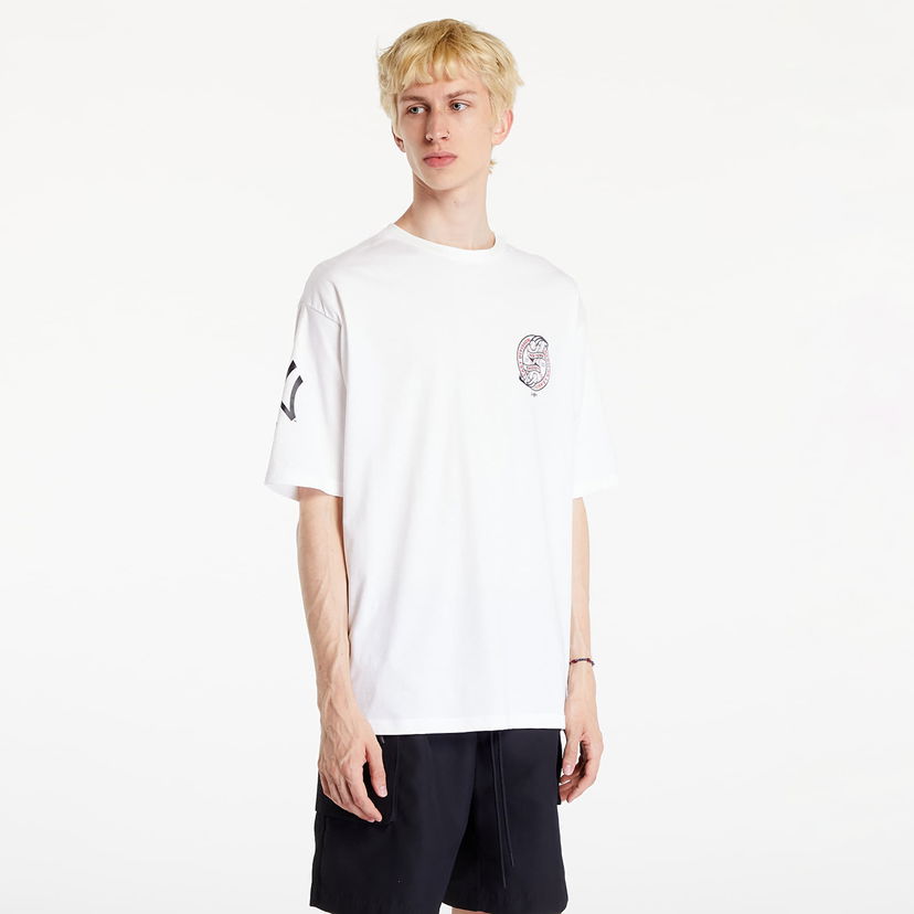 T-shirt New Era MLB Graphic OS Tee New York Yankees White/ Navy Vit | 60502555