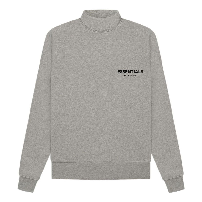 Sweatshirt Fear of God Essentials Mockneck Sweatshirt Grå | FOG-SS22-985