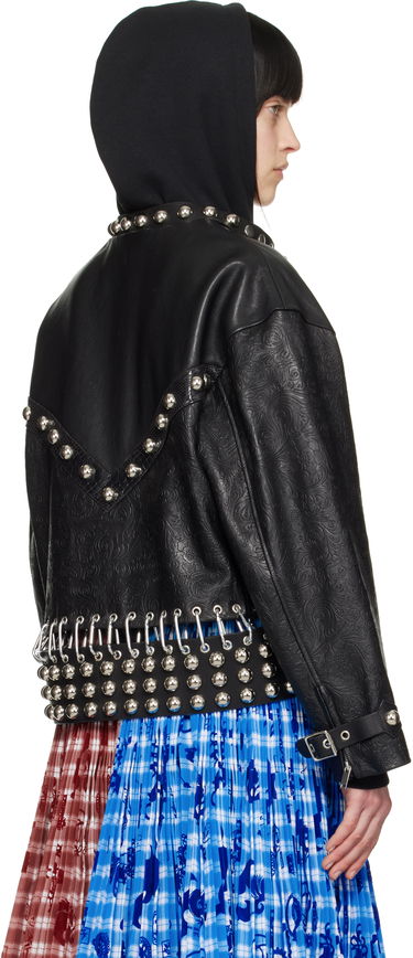 Jacka Chopova Lowena Chopova Lowena Studded Cropped Leather Jacket Svart | 5301, 2