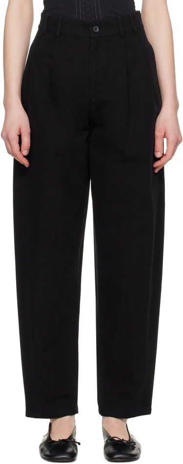 Byxor A.P.C. A.P.C. Willow Pleated Carrot Fit Trousers Svart | COGBJ-F08486, 0