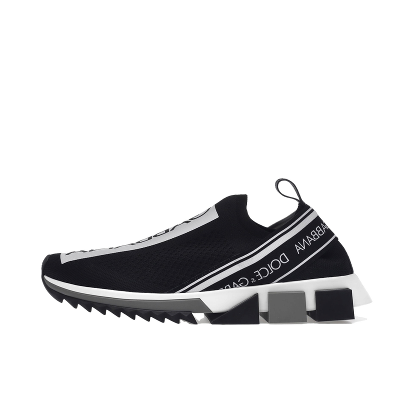 Sneakers och skor Dolce & Gabbana Sorrento Logo Slip On Black White W Svart | CK1595AH67789690