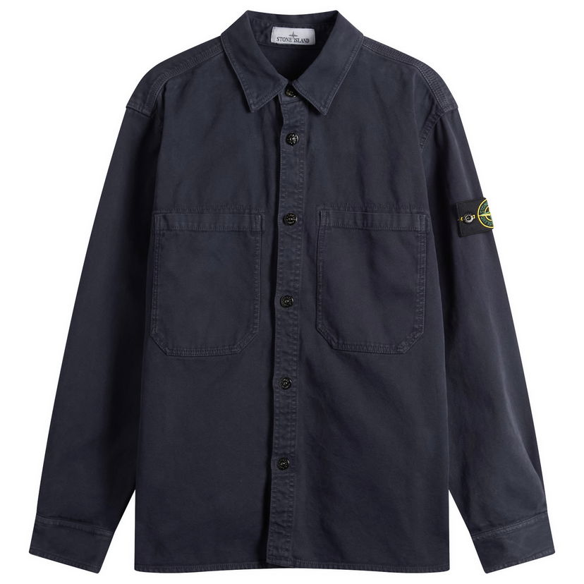 Skjorta Stone Island Old Effect Garment Dyed Overshirt Mörkblå | K2S151200025-V0126