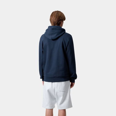 Sweatshirt Carhartt WIP Carhartt WIP Hooded Script Embroidery Sweatshirt Mörkblå | I035392_25, 1