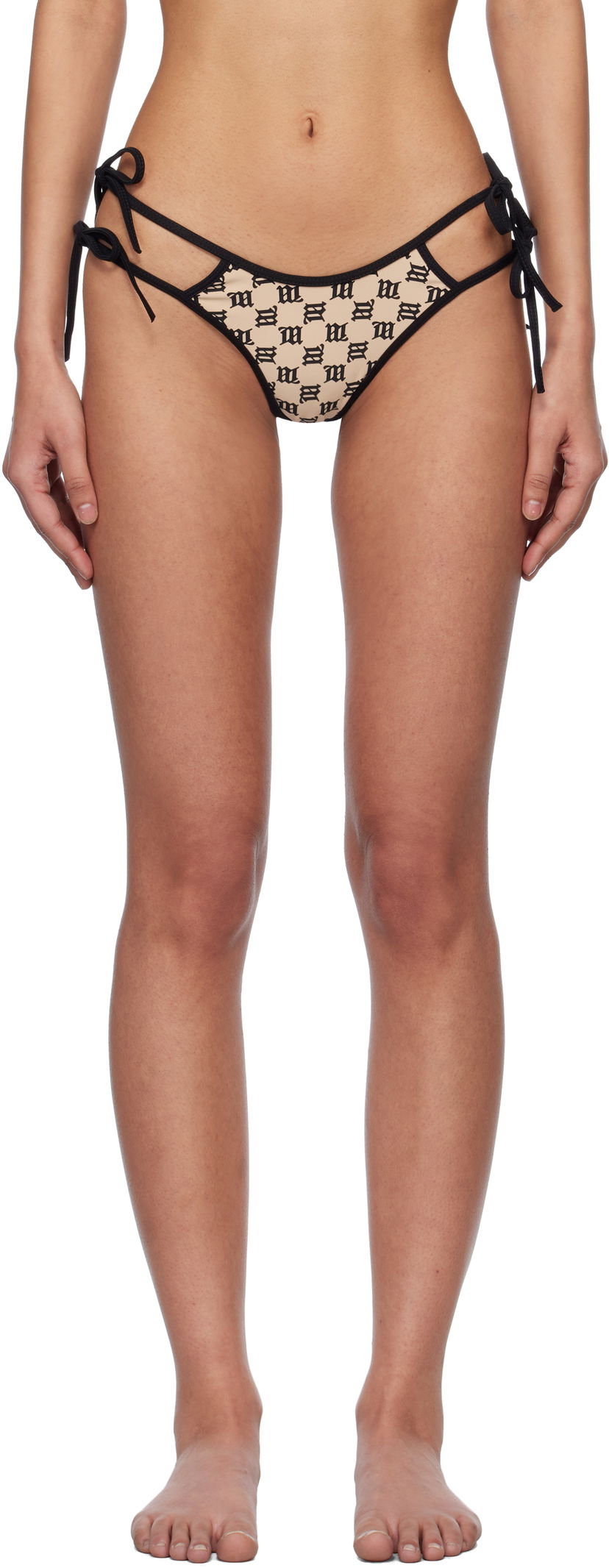 Trosor MISBHV MISBHV Swim Coquette Bikini Bottom Beige | 250W608