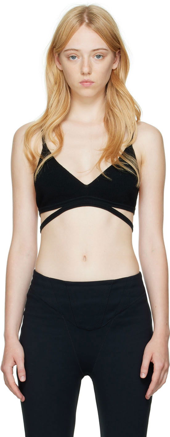 Behå Dion Lee Dion Lee Cut-Out Bra Svart | A7619P22